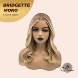 JBEXTENSION BRIDGETTE MONO Monofilament Handmade Wig 6X5 Full Monofilament Hand Tied Top Wig 16 Inches Curly Honey Blonde Mono Lace Wig with Anti-slip Silicone Strips Glueless Wig BRIDGETTE MONO【BENDY EAR TABS】