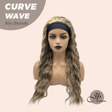 JBEXTENSION 26 Inches Long Wave Mix Blonde Headband Wig CURVE WAVE - MIX BLONDE