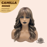 JBEXTENSION CAMILLA MONO Monofilament Handmade Wig 6X5 Full Monofilament Hand Tied Top Wig 20 Inches Hazelnut Mono Lace Wig With Anti-slip Silicone Strips Glueless Wig CAMILLA MONO HAZELNUT【BENDY EAR TABS】
