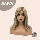 JBEXTENSION 14 Inches Ash Grey Women Fashion Full Machine Wig DAWN【PERMATEASE】