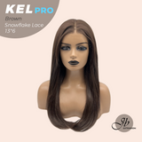 [PRE-ORDER] JBEXTENSION 22 Inches Brown Pre-Cut 13X6 Free Part Snowflake Lace Frontlace Glueless Wig KEL PRO - BROWN【BENDY EAR TABS】