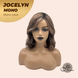 JBEXTENSION JOCELYN MONO Monofilament Handmade Wig 6X5 Full Monofilament Hand Tied Top Wig 11 Inches Pine Cones Mono Lace Wig with Anti-slip Silicone Strips Glueless Wig JOCELYN MONO【BENDY EAR TABS】