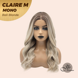[PRE-ORDER] JBEXTENSION CLAIRE MONO Partial Monofilament Wig 22 Inches Bali Blonde Curly Partial Mono Lace Glueless Wig CLAIRE MONO BALI BLONDE【BENDY EAR TABS】