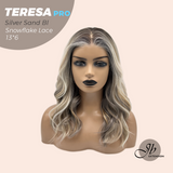 [PRE-ORDER] JBEXTENSION 18 Inches Silver Sand Blonde Pre-Cut 13X6 Free Part Snowflake Lace Frontlace Glueless Wig TERESA PRO - SILVER SAND BLONDE【BENDY EAR TABS】
