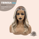 [PRE-ORDER] JBEXTENSION 18 Inches Blonde Pre-Cut 13X6 Free Part Snowflake Lace Frontlace Glueless Wig TERESA PRO - BLONDE【BENDY EAR TABS】