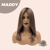 JBEXTENSION 18 Inches Ash Brown Women Fashion Full Machine Wig MADDY【PERMATEASE】