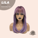 [PRE-ORDER] JBEXTENSION 20 Inches Scalpiana Amethy Wolf Cut 3.5X4 Hard Silky Top Natural Scalp Effect Wig With Bangs LILA AMETHY