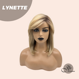 JBEXTENSION 14 Inches Honey Blonde Women Fashion Full Machine Wig LYNETTE【PLUS PERMATEASE】【BENDY EAR TABS】