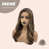 JBEXTENSION Peluca marrón recta de 22 pulgadas con flequillo ELENA B BROWN