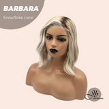 JBEXTENSION 12 Inches Blonde Curly Pre-Cut Side Part Snowflake Lace Frontlace Glueless Wig BARBARA【BENDY EAR TABS】
