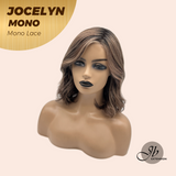 JBEXTENSION JOCELYN MONO Monofilament Handmade Wig 6X5 Full Monofilament Hand Tied Top Wig 11 Inches Pine Cones Mono Lace Wig with Anti-slip Silicone Strips Glueless Wig JOCELYN MONO【BENDY EAR TABS】
