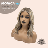 [PRE-ORDER] JBEXTENSION 16 Inches Silver Sand Blonde Pre-Cut 13X6 Free Part Snowflake Lace Frontlace Glueless Wig MONICA PRO - SILVER SAND BLONDE【BENDY EAR TABS】
