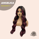 JBEXTENSION GENERATION FIVE 28 Inches Wave Black Red Wig ANGELICA G5