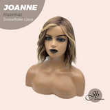 JBEXTENSION 11 Inches Hazelnut Pre-Cut Side Part Snowflake Lace Frontlace Glueless Wig JOANNE HAZELNUT【BENDY EAR TABS】