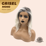 JBEXTENSION GRISEL MONO Monofilament Handmade Wig 6X5 Full Monofilament Hand Tied Top Wig 13 Inches Platinum Blonde Mono Lace Wig With Anti-slip Silicone Strips Glueless Wig GRISEL MONO【BENDY EAR TABS】