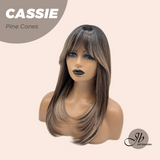 JBEXTENSION 19 Inches Long Pine Cones Wig with Bangs CASSIE PINE CONES