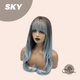 JBEXTENSION Peluca negra suave con corte Bob corto de 16 pulgadas con flequillo FEDERICA SOFT BLACK