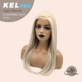 [PRE-ORDER] JBEXTENSION 22 Inches Light Blonde Pre-Cut 13X6 Free Part Snowflake Lace Frontlace Glueless Wig KEL PRO - LIGHT BLONDE【BENDY EAR TABS】