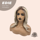 JBEXTENSION 16 Inches Light Blonde Fiber X, Tangle Less Pre-Cut Free Part Frontlace Glueless Wig EDIE【FIBER X】