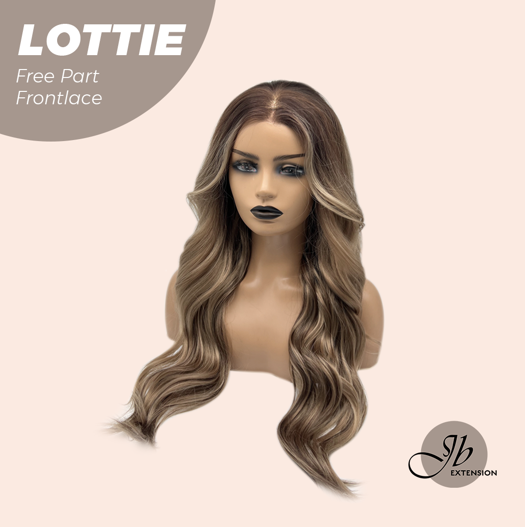 Long Not Less JBEXTENSION 28 Inches Mix Brown Long Wave Fiber X, Tangle Less Pre-Cut ...
