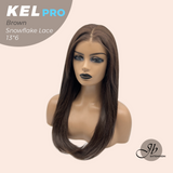 [PRE-ORDER] JBEXTENSION 22 Inches Brown Pre-Cut 13X6 Free Part Snowflake Lace Frontlace Glueless Wig KEL PRO - BROWN【BENDY EAR TABS】