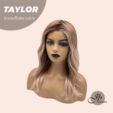 JBEXTENSION 18 Inches Apricot Pre-Cut Snowflake Lace Frontlace Glueless Wig TAYLOR【PERMATEASE】【BENDY EAR TABS】