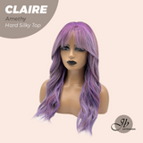 [PRE-ORDER] JBEXTENSION 22 Inches Scalpiana Amethy 3.5X4 Hard Silky Top Natural Scalp Effect Women Wig With Bangs CLAIRE SILKY TOP AMETHY