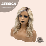 [PRE-ORDER] JBEXTENSION 16 Inches Blonde Curly Pre-Cut Side Part Snowflake Lace Frontlace Glueless Wig JESSICA【BENDY EAR TABS】