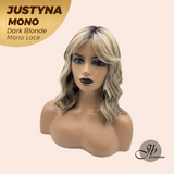 JBEXTENSION JUSTYNA MONO Monofilament Handmade Wig 6X5 Full Monofilament Hand Tied Top Wig 13 Inches Dark Blonde Mono Lace Wig with Anti-slip Silicone Strips Glueless Wig JUSTYNA MONO - DARK BLONDE【BENDY EAR TABS】