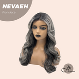 JBEXTENSION 20 Inches Black Curly Pre-Cut Frontlace Glueless Black Sapphire Wig NEVAEH