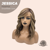 [PRE-ORDER] JBEXTENSION 16 Inches Hazelnut Curly Pre-Cut Side Part Snowflake Lace Frontlace Glueless Wig JESSICA HAZELNUT【BENDY EAR TABS】