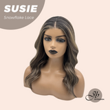 JBEXTENSION Peluca marrón recta de 22 pulgadas con flequillo ELENA B BROWN