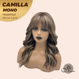 JBEXTENSION CAMILLA MONO Monofilament Handmade Wig 6X5 Full Monofilament Hand Tied Top Wig 20 Inches Hazelnut Mono Lace Wig With Anti-slip Silicone Strips Glueless Wig CAMILLA MONO HAZELNUT【BENDY EAR TABS】