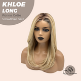 JBEXTENSION 18 Inches Panna Cotta Pre-Cut Snowflake Lace Frontlace Glueless Wig KHLOE LONG PANNA COTTA【PERMATEASE】