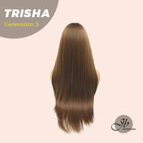 JBEXTENSION GENERATION FIVE 28 Inches Long Straight Mocha Brown Wig TRISHA G5