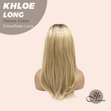 JBEXTENSION 18 Inches Panna Cotta Pre-Cut Snowflake Lace Frontlace Glueless Wig KHLOE LONG PANNA COTTA【PERMATEASE】