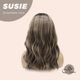 JBEXTENSION Peluca marrón recta de 22 pulgadas con flequillo ELENA B BROWN