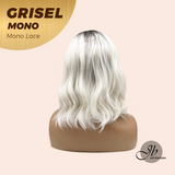 JBEXTENSION GRISEL MONO Monofilament Handmade Wig 6X5 Full Monofilament Hand Tied Top Wig 13 Inches Platinum Blonde Mono Lace Wig With Anti-slip Silicone Strips Glueless Wig GRISEL MONO【BENDY EAR TABS】