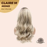 [PRE-ORDER] JBEXTENSION CLAIRE MONO Partial Monofilament Wig 22 Inches Bali Blonde Curly Partial Mono Lace Glueless Wig CLAIRE MONO BALI BLONDE【BENDY EAR TABS】