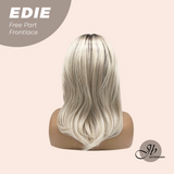 JBEXTENSION 16 Inches Light Blonde Fiber X, Tangle Less Pre-Cut Free Part Frontlace Glueless Wig EDIE【FIBER X】