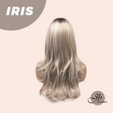 JBEXTENSION 22 Inches Curly Pinkish Blonde Highlight Wig IRIS