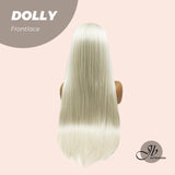 JBEXTENSION 30 Inches Long White Side Part Frontlace Glueless Wig DOLLY
