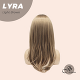 JBEXTENSION 18 Inches Light Brown Wig with Bangs LYRA LIGHT BROWN
