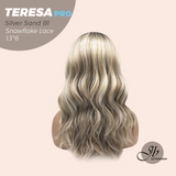[PRE-ORDER] JBEXTENSION 18 Inches Silver Sand Blonde Pre-Cut 13X6 Free Part Snowflake Lace Frontlace Glueless Wig TERESA PRO - SILVER SAND BLONDE【BENDY EAR TABS】
