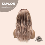JBEXTENSION 18 Inches Apricot Pre-Cut Snowflake Lace Frontlace Glueless Wig TAYLOR【PERMATEASE】【BENDY EAR TABS】