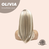 [PRE-ORDER] JBEXTENSION 17 Inches Mix Blonde Pre-Cut Side Part Snowflake Lace Frontlace Glueless Wig OLIVIA SNOWFLAKE【BENDY EAR TABS】