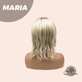 JBEXTENSION 12 Inches Short Blonde Women Fashion Full Machine Wig MARIA【PLUS PERMATEASE】【BENDY EAR TABS】