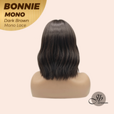 [PRE-ORDER] JBEXTENSION BONNIE MONO Full Monofilament Handmade Full Lace Full Hand Tied Wig 12 Inches Dark Brown Mono Lace Handmade Futura Fiber Glueless Wig BONNIE MONO DARK BROWN【BENDY EAR TABS】