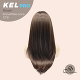 [PRE-ORDER] JBEXTENSION 22 Inches Brown Pre-Cut 13X6 Free Part Snowflake Lace Frontlace Glueless Wig KEL PRO - BROWN【BENDY EAR TABS】