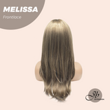 JBEXTENSION Peluca de encaje frontal para mujer de longitud media marrón de 22 pulgadas ROBY 150% de densidad